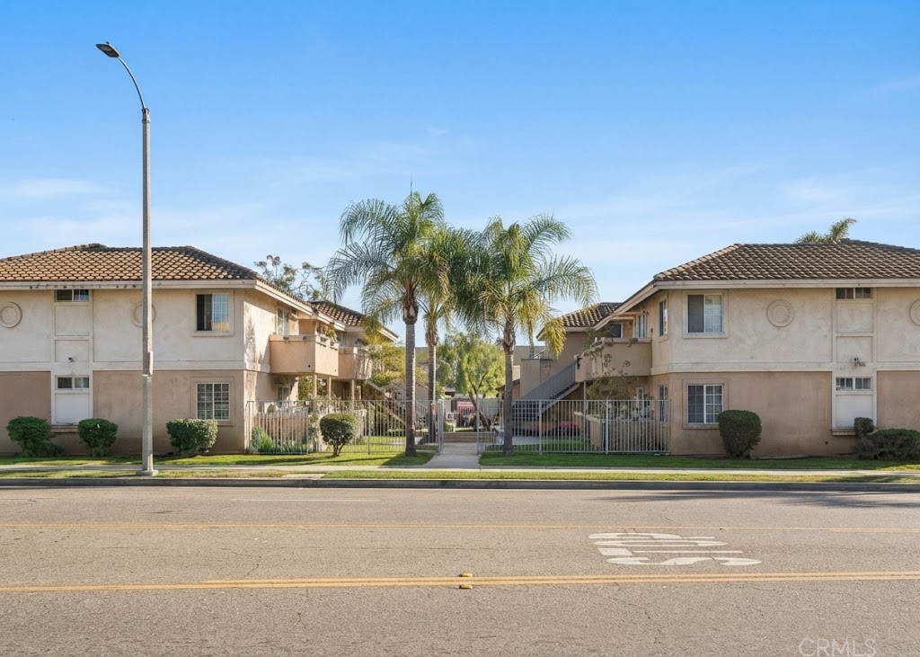 Mid-century residential neighborhood street in Olive and North Orange, CA