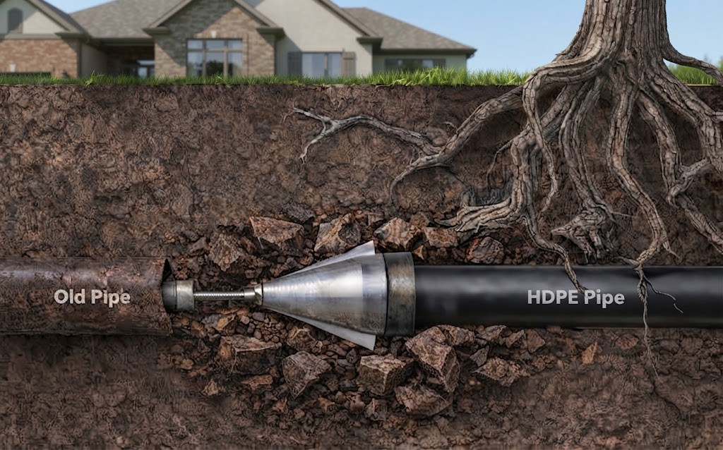 Trenchless sewer line repair and epoxy relining in Orange, CA